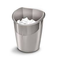 Cestino gettacarte Ellypse Xtra Strong altezza 38 cm 15 lt grigio talpa - 12376 - 1