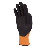 Guanti Apollon VV733 - poliestere - palmo in schiuma di lattice - taglia 09 - arancio fluo-nero - Deltaplus - VV733OR09 - 3295249134884 - DMwebShop - 1