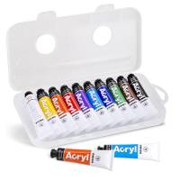 Colori a olio e acrilici - 18 ml - colori assortiti - astuccio 10 colori - Primo - 405TA10SP - 8006919004056 - DMwebShop - 1