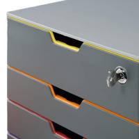 Cassettiera Varicolor Safe 28 x 29,2 x 35,6 cm 4 cassetti - 11903 - 3