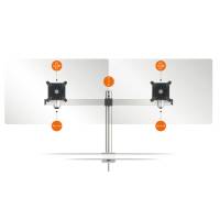 Braccio portamonitor PRO estensibile per 2 monitor - 11933 - 4