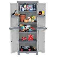 Armadio Domino Wave PPL - a 2 ante base 2700 - 70 x 43,8 x 181,8 cm - grigio Terry - 1002566 - 8005646030314 - DMwebShop