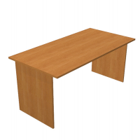 Scrivania Easy - lineare - 160 x 80 x 72,9 cm - noce chiaro - Artexport - 003PAN_4 - DMwebShop