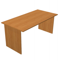 Scrivania Easy - lineare - 140 x 80 x 72 cm - noce chiaro - Artexport - 002PAN_4 - DMwebShop
