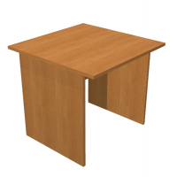 Scrivania Easy - lineare - 80 x 80 x 72 cm - noce chiaro - Artexport - 001PAN_4 - DMwebShop