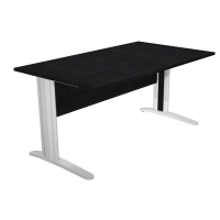 Scrivania Easy fianchi verniciati effetto cromato - lineare - 140 x 80 x 72 cm - nero venato - Artexport - 002JO-CR_8 - DMwebShop