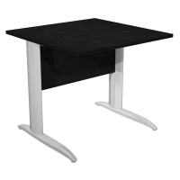 Scrivania Easy fianchi verniciati effetto cromato - lineare - 80 x 80 x 72 cm - nero venato - Artexport - 001JO-CR_8 - DMwebShop