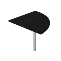 Angolare Easy - 90 gradi - 80 x 80 cm - gamba di supporto in metallo - nero venato - Artexport - 313+60011_8 - DMwebShop