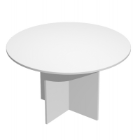 Tavolo riunione Easy - 4 posti - Ø 120 cm - altezza 72 cm - grigio - Artexport - 60121_9 - DMwebShop