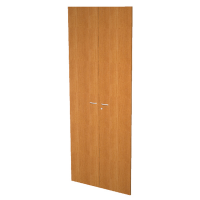 Coppia ante per libreria modulare - alta - 76 cm - melaminico - con serratura - noce chiaro - Artexport - ALBltL76_4 - DMwebShop