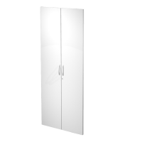 Coppia ante Agora' - per mobile contenitore alto - melaminico - con serratura - bianco - Artexport - AH_3 - DMwebShop