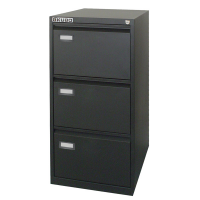 Classificatore Kubo - per cartelle sospese - 3 cassetti - 46 x 62 x 100 cm - nero - Bertesi - 4103 - DMwebShop