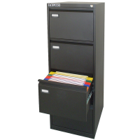 Classificatore Kubo - per cartelle sospese - 4 cassetti - 46 x 62 x 130 cm - nero - Bertesi - 4104 - DMwebShop