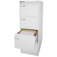 Classificatore Kubo - per cartelle sospese - 4 cassetti - 46 x 62 x 132 cm - bianco - Bertesi - 4304 - DMwebShop
