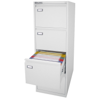 Classificatore Kubo - per cartelle sospese - 4 cassetti - 46 x 62 x 132 cm - bianco - Bertesi - 4304 - DMwebShop