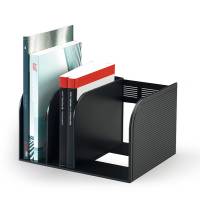 Portariviste Optimo - scomparti regolabili - 30 x 25 x 18 cm - nero - conf. 2 pezzi - Durable - 1709018058 - 4005546108155 - DMwebShop