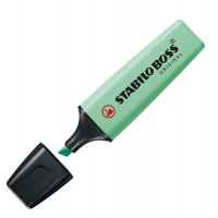 Evidenziatore Boss Original Pastel - punta a scalpello - tratto 2 - 5 mm - verde menta 116 - conf. 10 pezzi - Stabilo - 70/116 - 4006381492263 - DMwebShop