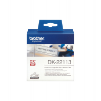 Nastro adesivo - in pellicola - Nero-Trasparente - 62 mm x 15,24 mt - DK-22113 - Brother - DK22113 - 4977766628235 - DMwebShop