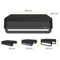 Supporto monitor Breyta - pieghevole - 8,2 x 35,4 x 30,4 cm - nero - Fellowes - 100016560 - 43859794911 - DMwebShop - 1