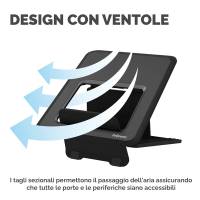 Supporto laptop Breyta nero - 14995 - 5