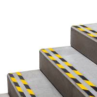 Nastro adesivo antiscivolo duraline grip 2,5 cm x 15 mt giallo nero - 13310 - 1