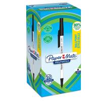 Penna sfera concappuccio Kilometrico Recycled - punta 1 mm - nero - conf. 50 pezzi - Papermate - 2187701 - 3026981928451 - DMwebShop - 1