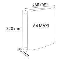 Raccoglitore rigato Crystal Colours PPL 4 anelli tondi 30 mm dorso 4 cm - 13863 - 2