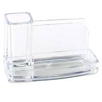 Portatutto da scrivania acrilico 20 x 12 x 10 cm trasparente - 12502 - 1