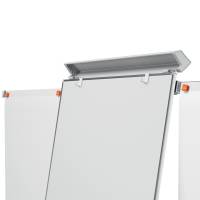 Lavagna portablocco Classic con ruote 100 x 70 cm bracci estensibili bianco - 13529 - 1