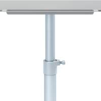 Lavagna portablocco Classic con ruote 100 x 70 cm bracci estensibili bianco - 13529 - 2