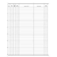 Registro persone alloggiate 31 x 24,5 cm 46 pagine - 14666 - 2