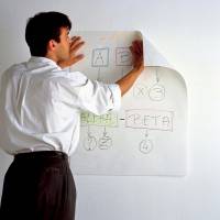 Blocco da parete Super Sticky 559RP 63,5 x 77,5 cm carta riciclata bianco 30 fogli - 13520 - 1