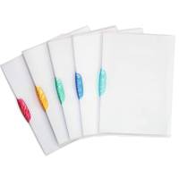 Cartelline con clip Swingclip - PPL - 22 x 31 cm - clip colorata - trasparente - conf. 5 pezzi - Durable - 2284-00 - 4005546209364 - DMwebShop - 1