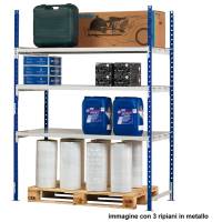 Scaffale Rang Eco300 modulo base 3 ripiani portata ripiano 300 kg acciaio - 13114 - 1