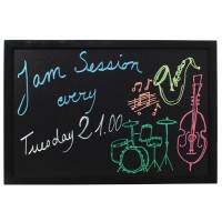 Lavagna Woody cornice nera 40 x 60 cm Securit - 13493 - 2