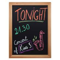 Lavagna Woody teak 30 x 40 cm - 13501 - 1