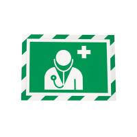 Cornice Duraframe Security adesiva pannello magnetico A4,21 x 29,7 cm verde bianco - 13666 - 2