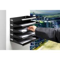 Portadocumenti Sorter Rack 33 x 36 x 25 cm 5 scomparti nero - 12460 - 1
