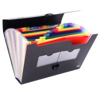 Valigetta portadocumenti 25 tasche colorate PPL nero - 13249 - 1