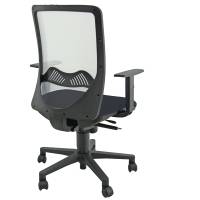 Seduta operativa Nathan NHAT con braccioli regolabili nero grigio chiaro - 12958 - 1