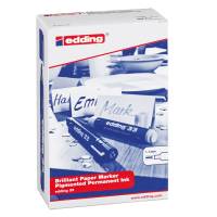 Marcatore 33 a base d'acqua - punta scalpello - 1 - 5 mm - nero - Edding - E-33 001 - 4004764304851 - DMwebShop - 1