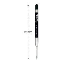 Refill Quink Gel - punta media - nero - Parker - 1950344 - 3501179503448 - DMwebShop - 2