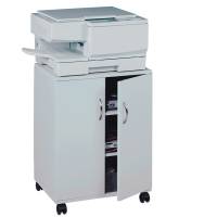 Mobiletto Multifunzione 74,53 con ante alte e ruote 4 ripiani grigio - 17576 - 1