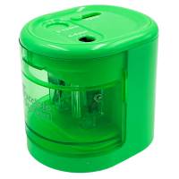 Temperamatite elettrico con contenitore - 2 fori - colori assortiti - Lebez - 4306 - 8007509043066 - DMwebShop - 3