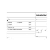 Blocco comunicazioni telefoniche 50,50 fogli autoautoricalcanti 9,9 x 17 cm - 16611 - 1