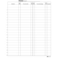 Registro firme presenze al lavoro - 31 x 24 cm - 100 fogli - Edipro - E2819 - 8023328281908 - DMwebShop - 2