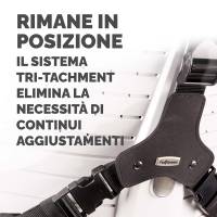 Supporto lombare ergonomico 38x37x5 cm nero - 17423 - 4