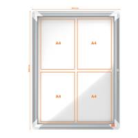 Bacheca per interni - fondo magnetico bianco - 4 fogli - A4 - verticale - Nobo - 1902557 - 5028252063920 - DMwebShop - 1