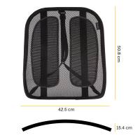 Supporto schiena Office Suites - 50 x 45 x 20 cm - in tessuto a rete - nero - Fellowes - 9191301 - 43859600434 - DMwebShop - 1