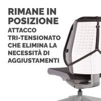 Supporto schiena Office Suites - 50 x 45 x 20 cm - in tessuto a rete - nero - Fellowes - 9191301 - 43859600434 - DMwebShop - 2